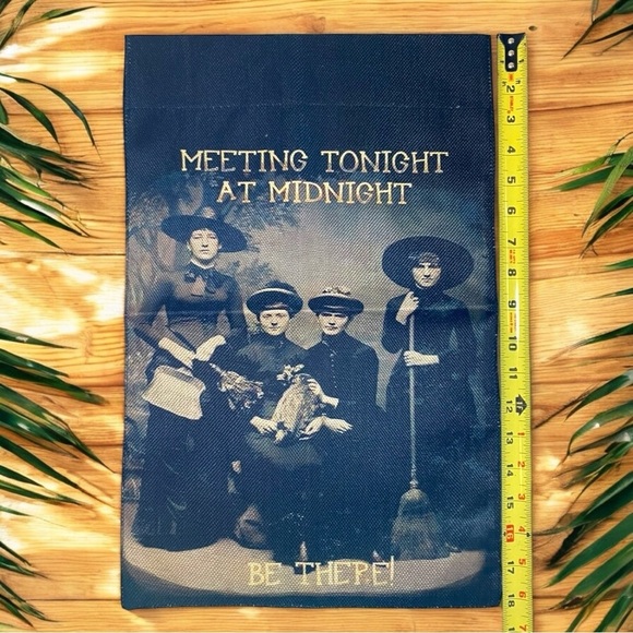 NEW ‘Meeting Tonight at Midnight Be There’ Garden Flag - Picture 4 of 6